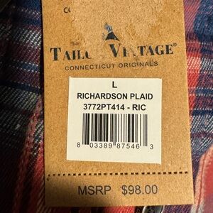 Tailor Vintage Flannel Button up